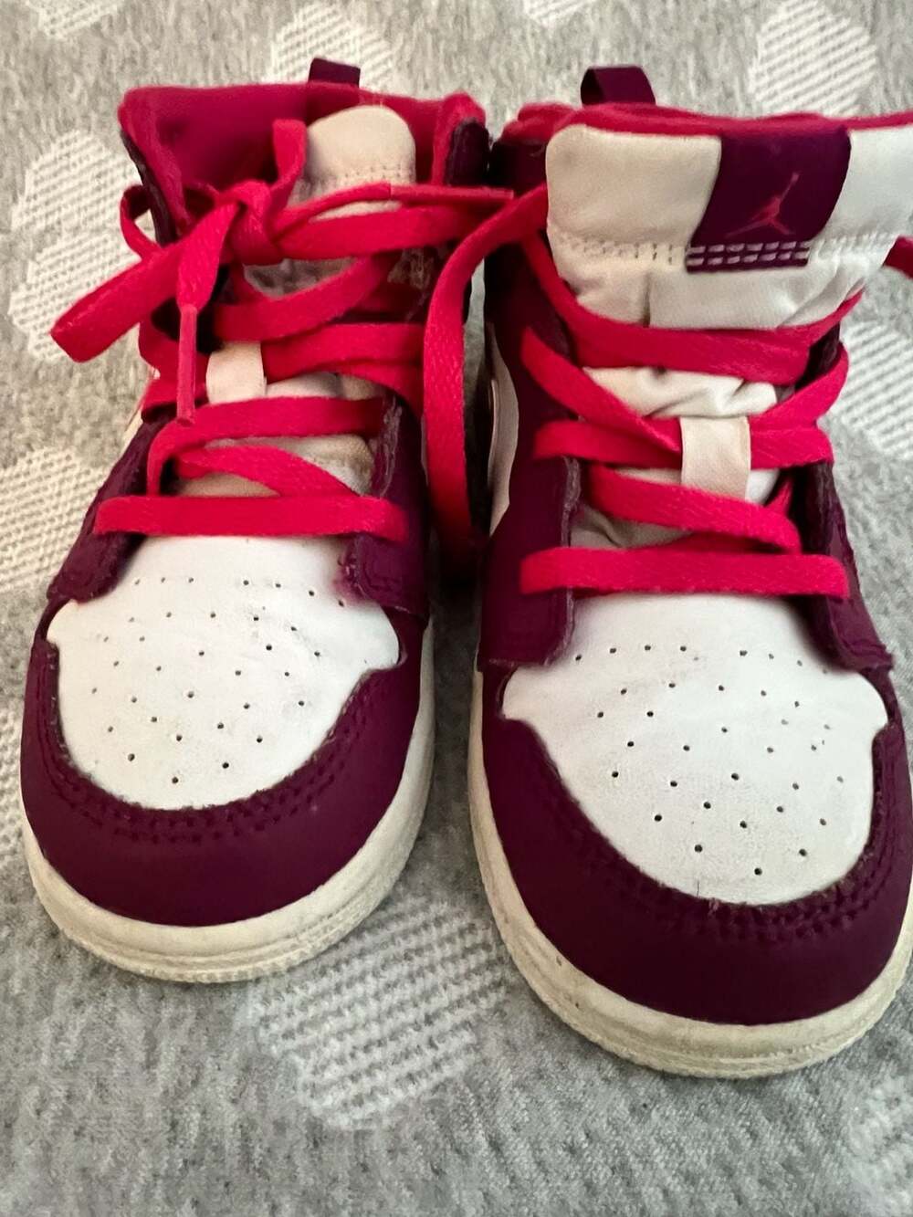 Air Jordan 1 Mid TD 'True Berry/Rush Pink' Toddler Shoes